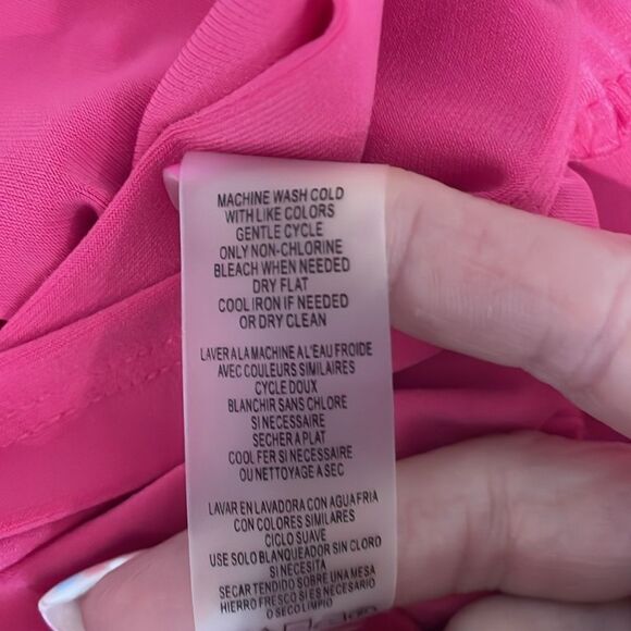 Tommy Hilfiger Ruffle Tiered Sleeveless Jersey Knit Shift Dress 6P - Picture 10 of 10